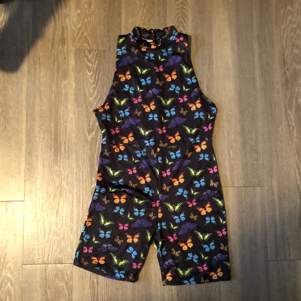 Fun butterfly print playsuit